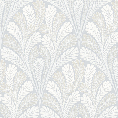 Kravet Design W3899.1516.0 Kravet Design Wallcovering in Light Blue/Khaki/White