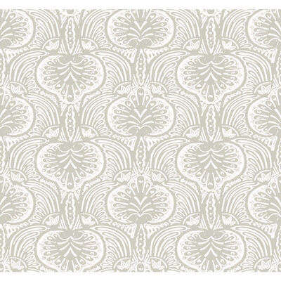 Kravet Design W3911.11.0 Kravet Design Wallcovering in Grey/White