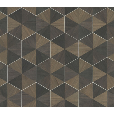 Kravet Design W3920.816.0 Kravet Design Wallcovering in Brown/Black