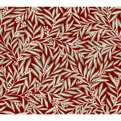 Kravet Design W3926.916.0 W3926 Wallcovering in Red/Beige