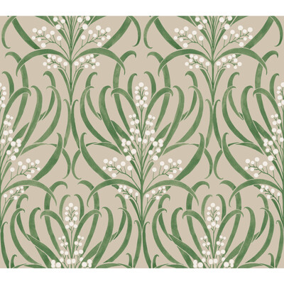 Kravet Design W3927.311.0 W3927 Wallcovering in Ivory/Green