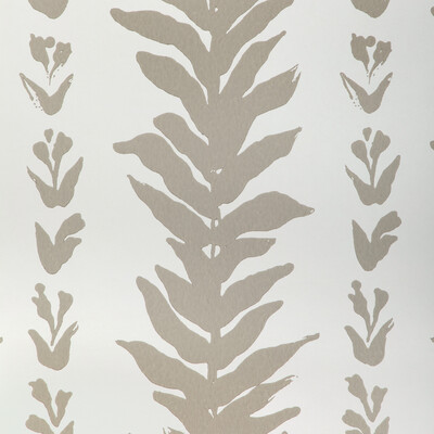 Kravet Couture W3937.106.0 Climbing Leaves Wp Wallcovering in Fawn/Taupe/White