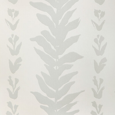 Kravet Couture W3937.11.0 Climbing Leaves Wp Wallcovering in Stone/Light Grey/White/Grey