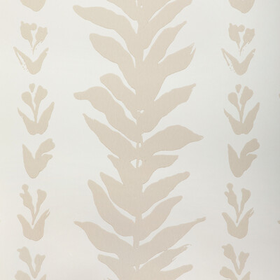 Kravet Couture W3937.16.0 Climbing Leaves Wp Wallcovering in Linen/Beige/White