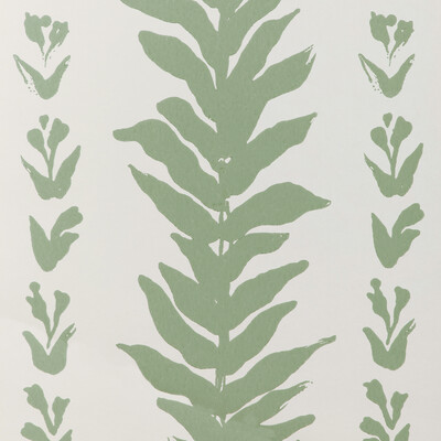 Kravet Couture W3937.30.0 Climbing Leaves Wp Wallcovering in Sage/Green/White
