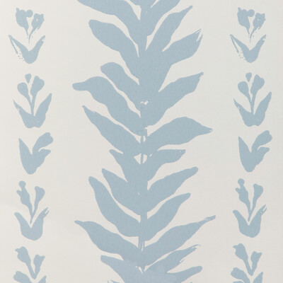 Kravet Couture W3937.51.0 Climbing Leaves Wp Wallcovering in Chambray/Blue/White