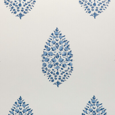 Kravet Couture W3938.50.0 Atelier Paisley Wp Wallcovering in Lapis/Dark Blue/Blue