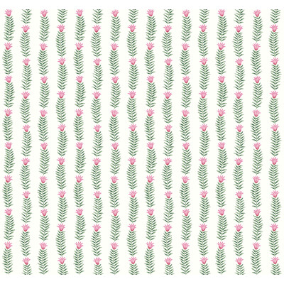 Kravet Design W3946.73.0 Kravet Design Wallcovering in Green/Pink/White