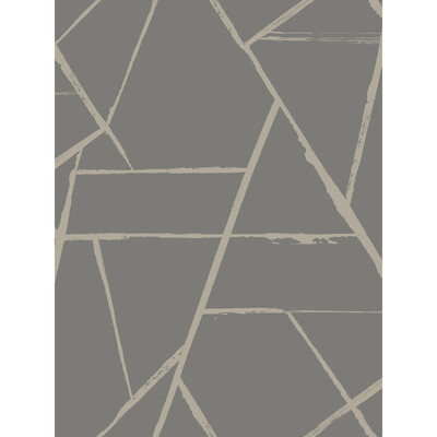 Kravet Design W3964.2111.0 Kravet Design Wallcovering in Grey/Metallic