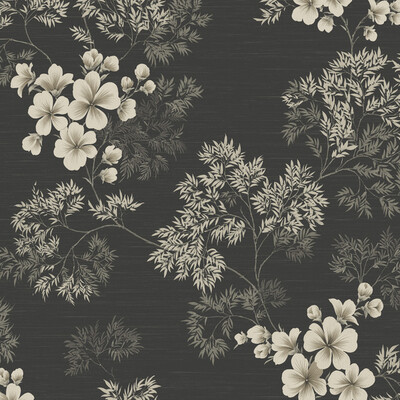 Winfield Thybony WBP10100.WT.0 Flora Wallcovering in Charcoal