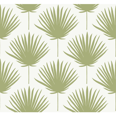 Winfield Thybony WTK21204.WT.0 Shore Front Wallcovering in Avocado/Green/White
