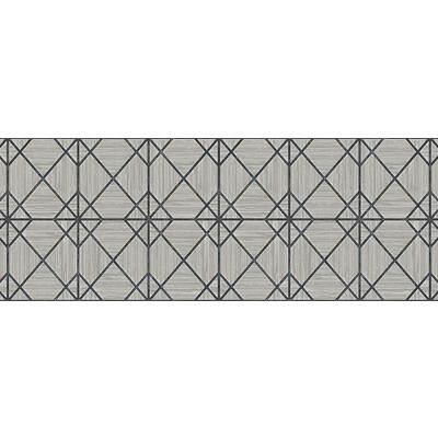 Winfield Thybony WTK25610.WT.0 Midway Ave 54 Wallcovering in Ocean/Grey/Charcoal