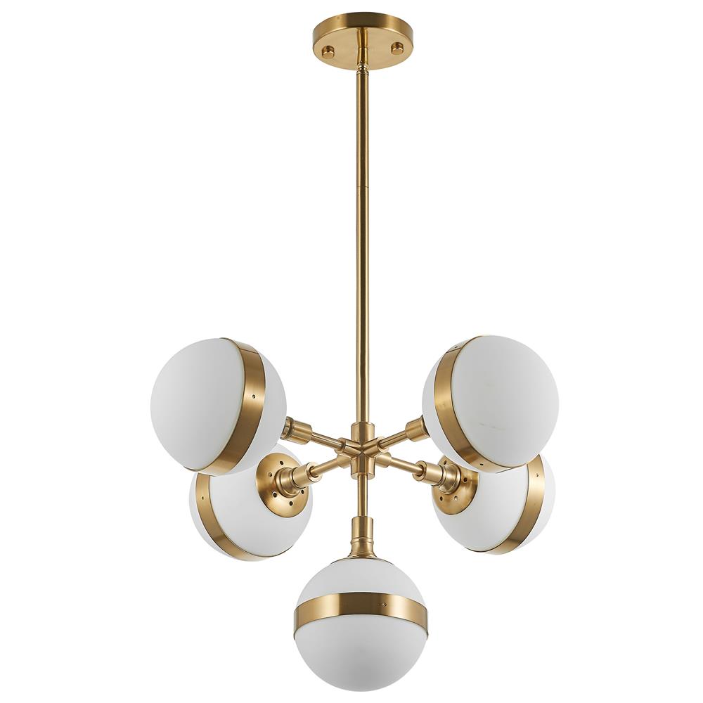 Signature M&M by L2 Lighting 2425-33 Saturn Pendant 5 lights in Industrial Gold 