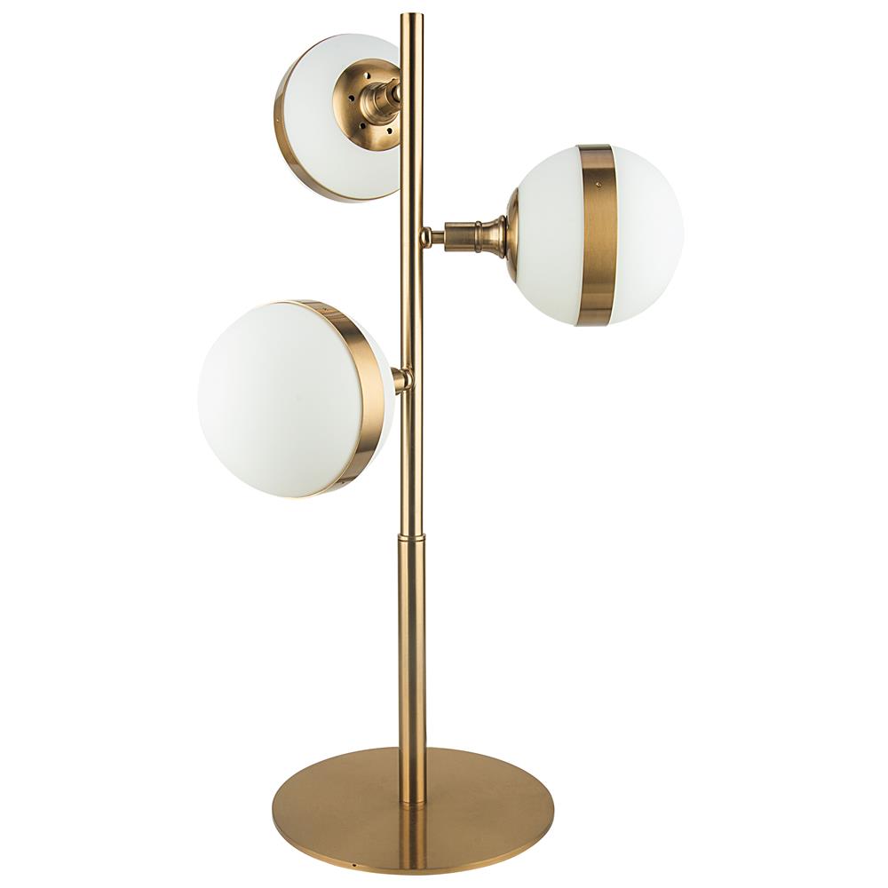 Signature M&M by L2 Lighting 2491-33 Saturn Table lamp 3 lights in Industrial Gold 