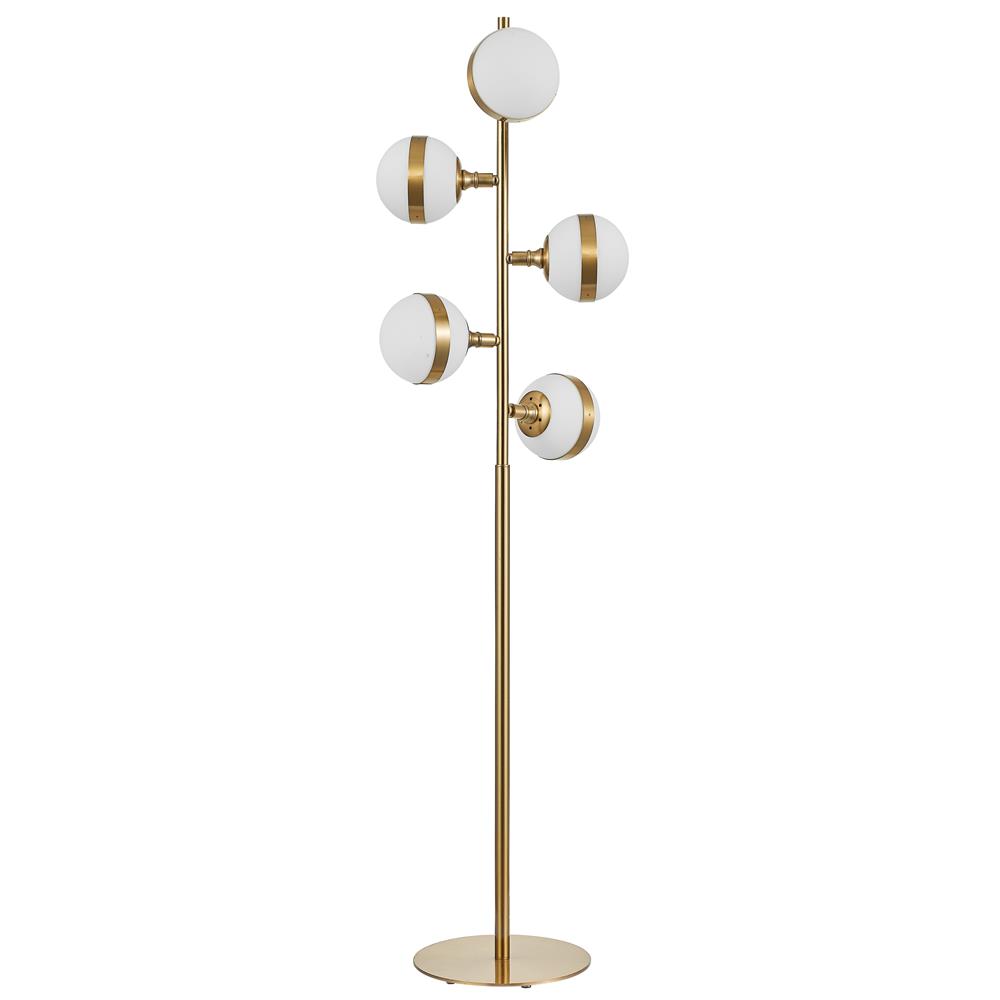 Signature M&M by L2 Lighting 2492-33 Saturn Floor lamp 5 lights in Industrial Gold 
