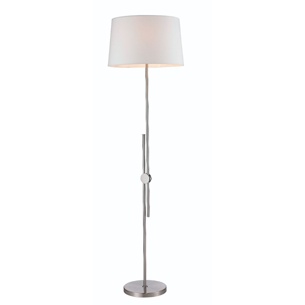 L2 Lighting LL1022F Alexa Floor Lamp in Brushed Steel