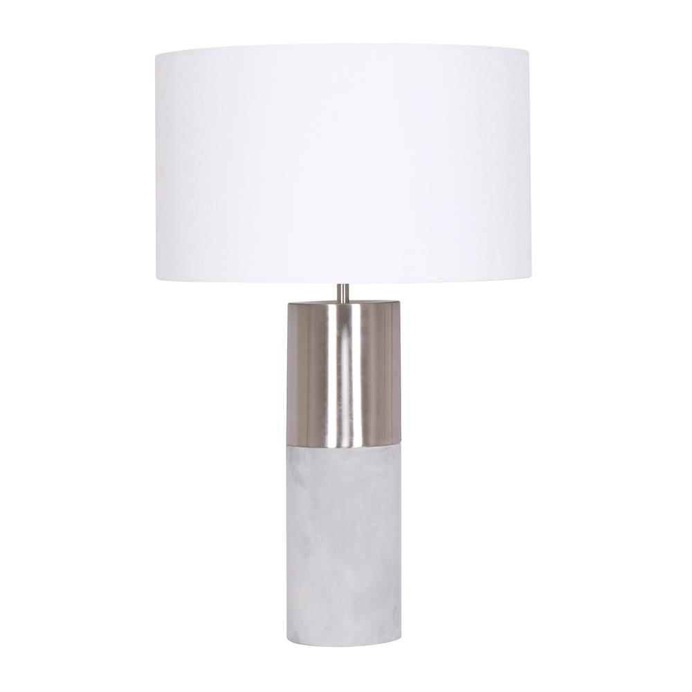 L2 Lighting LL1354BS Zoey Table Lamp Brushed Steel in Brushed Steel