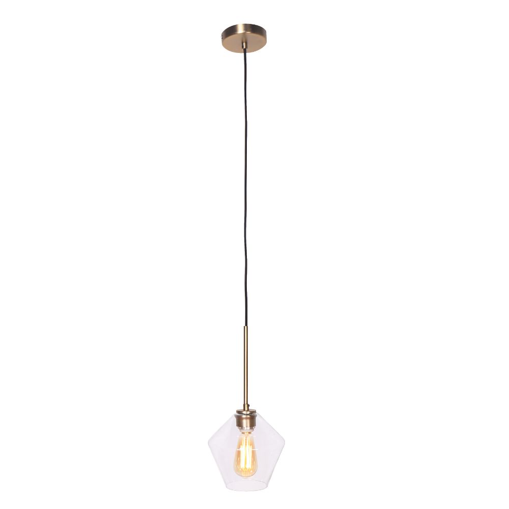 L2 Lighting LL1507-76 Pendant Lamp 7``DIA 1 Light Dark Brushed Bronze in Dark brushed bronze