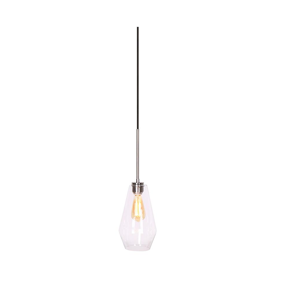 L2 Lighting LL1507-89 Pendant Lamp 7``DIA 1 Light Brushed Steel in Brushed steel 