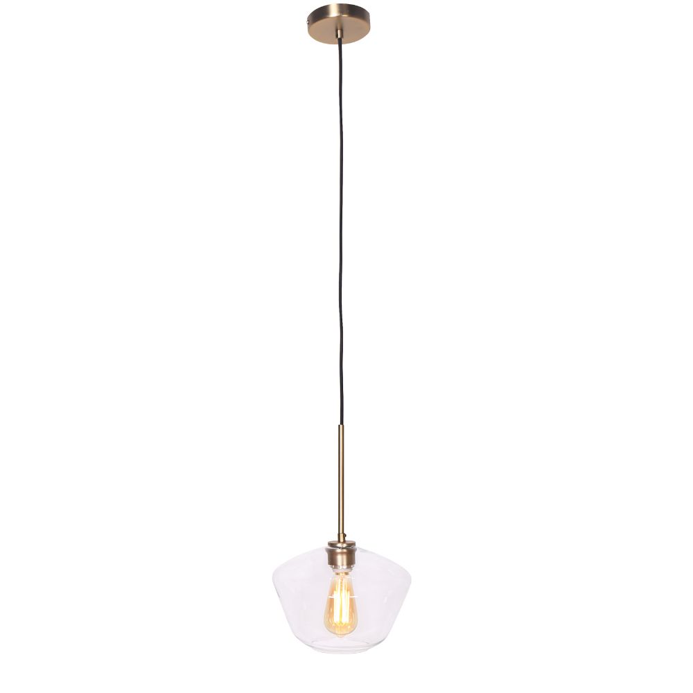 L2 Lighting LL1509-11 Pendant Lamp 11``DIA 1 Light Brushed Gold in Brushed Gold