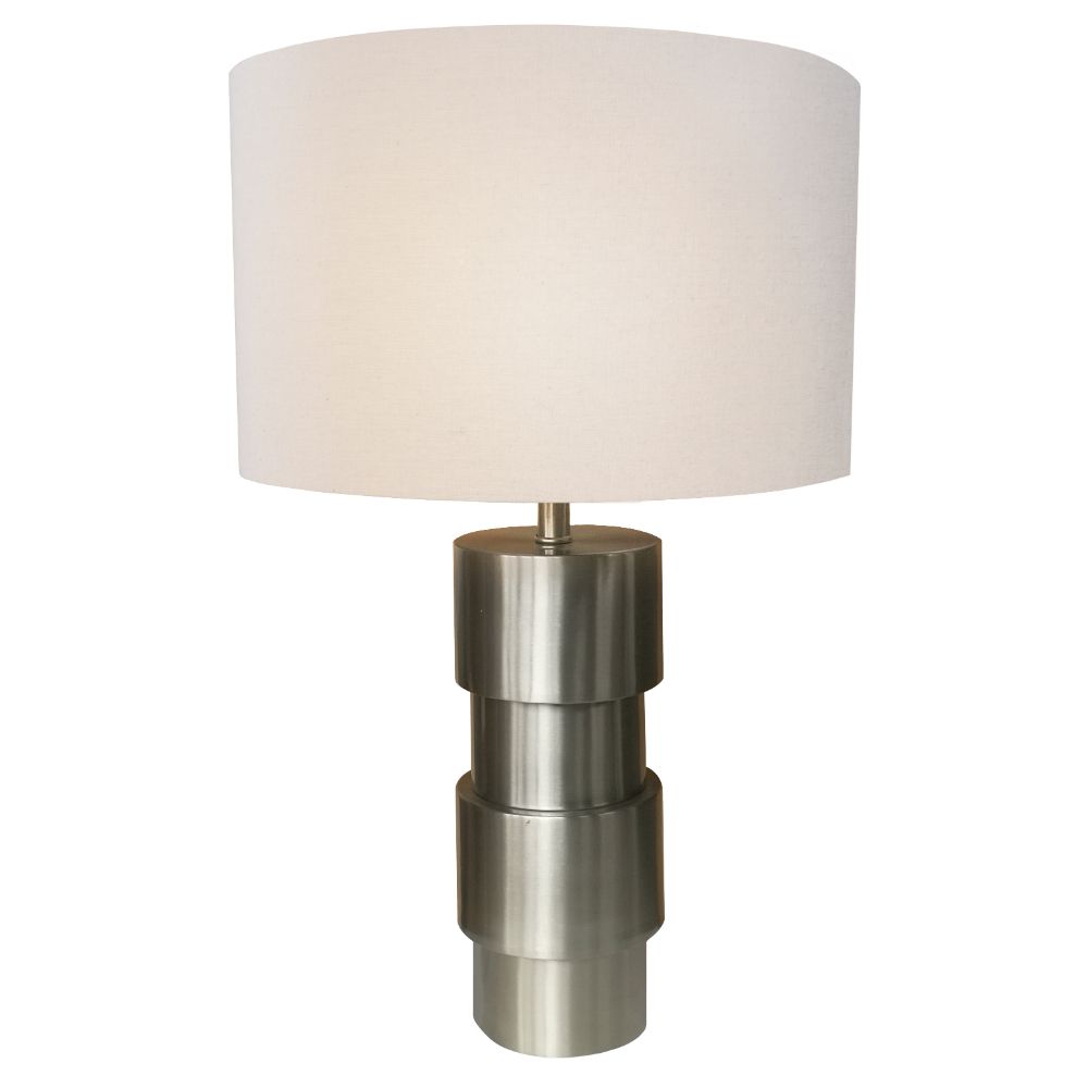 L2 Lighting LL1732 21" Accent Table Lamp Brushed Steel in Brushed Steel