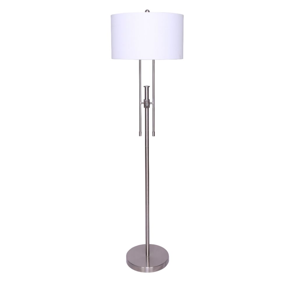 L2 Lighting LL1891-89 60"H Aspen Floor Lamp  Brushed Steel