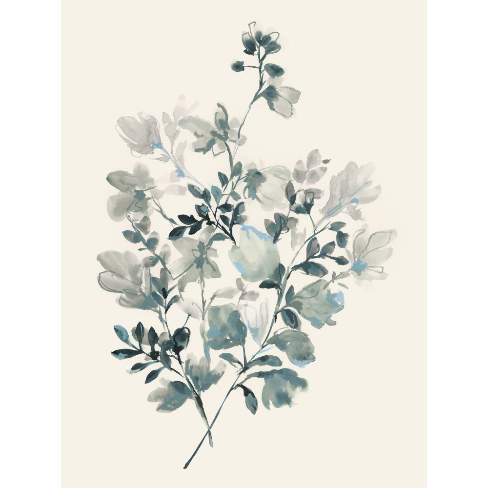 Aylan Home 52GCGP1700-EP 30 x 40 Blooming Blue II Gallery-wrapped giclee print on linen | Gallery wrapped giclee print on canvas (EP finish)
