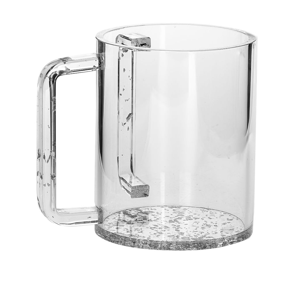 #7070-S Wash Cup Silver Lucite