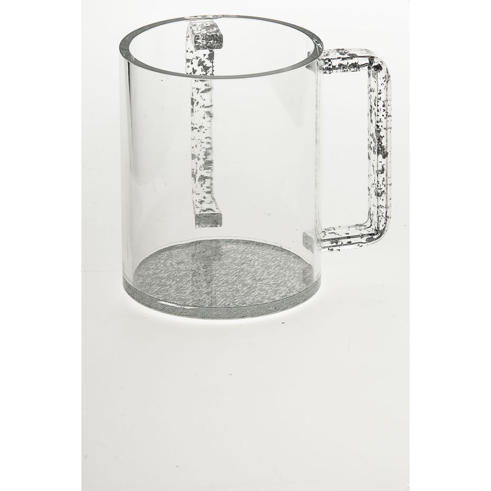 #7071-S Wash Cup silver Lucite