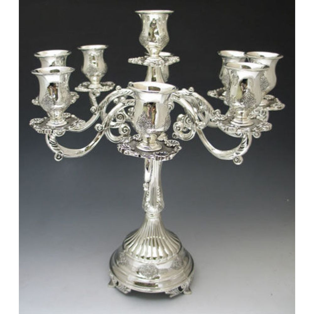 #805-9 Candelabra Silver Plated 9 branches
