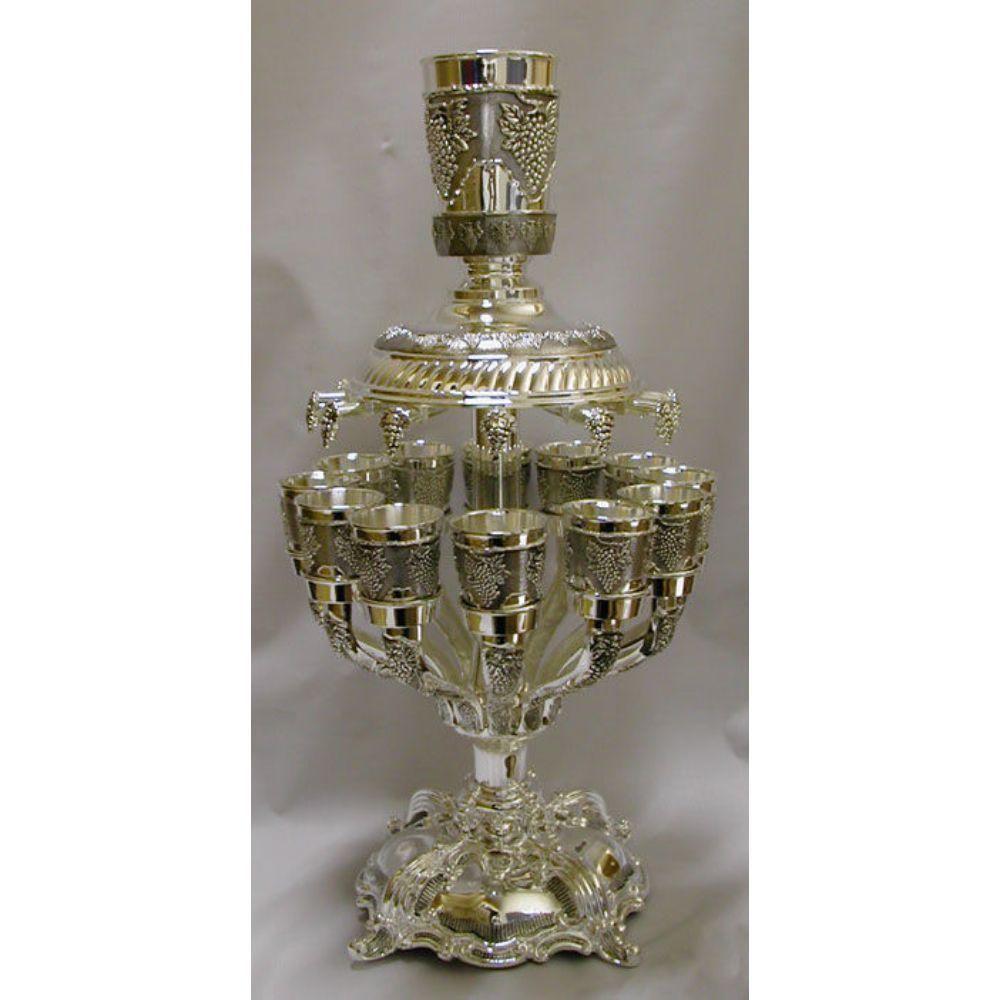 #712 Silver Plated 12 cup Wine Fountain