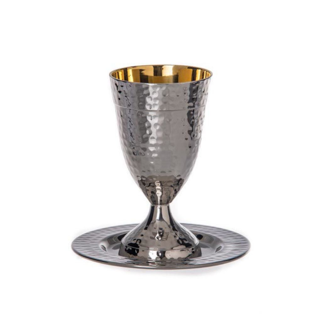 #11523 Kiddush cup Hammered