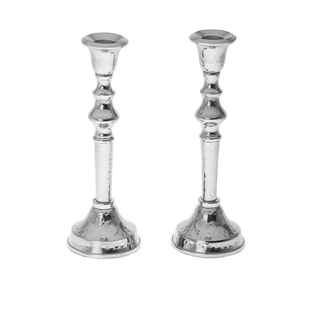 #11533 Stainless Steel Candle Stick Hammered