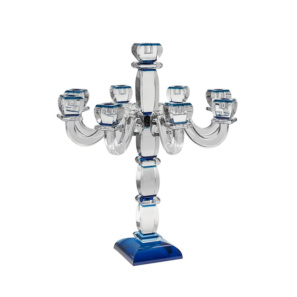 16422 Candelabra Crystal with blue accent