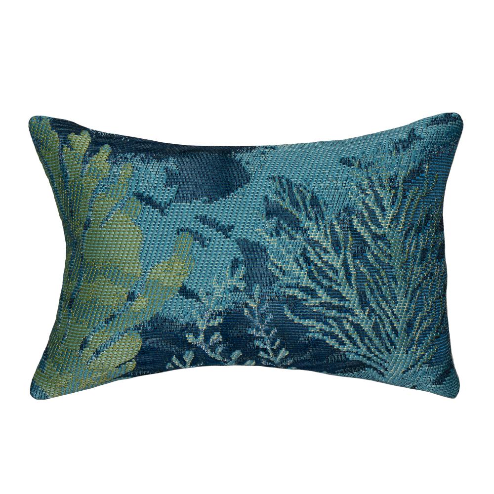 Liora Mann 8182/33 Marina Coral Garden Indoor/Outdoor Pillow Lapis 12" x 18"