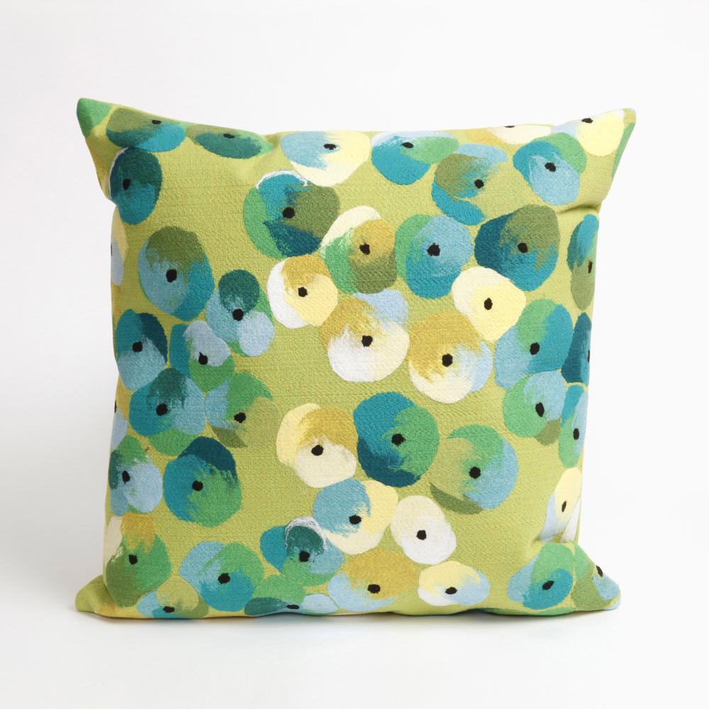 Liora Manne 7SB1S413806 VISIONS II PANSY LIME Pillow