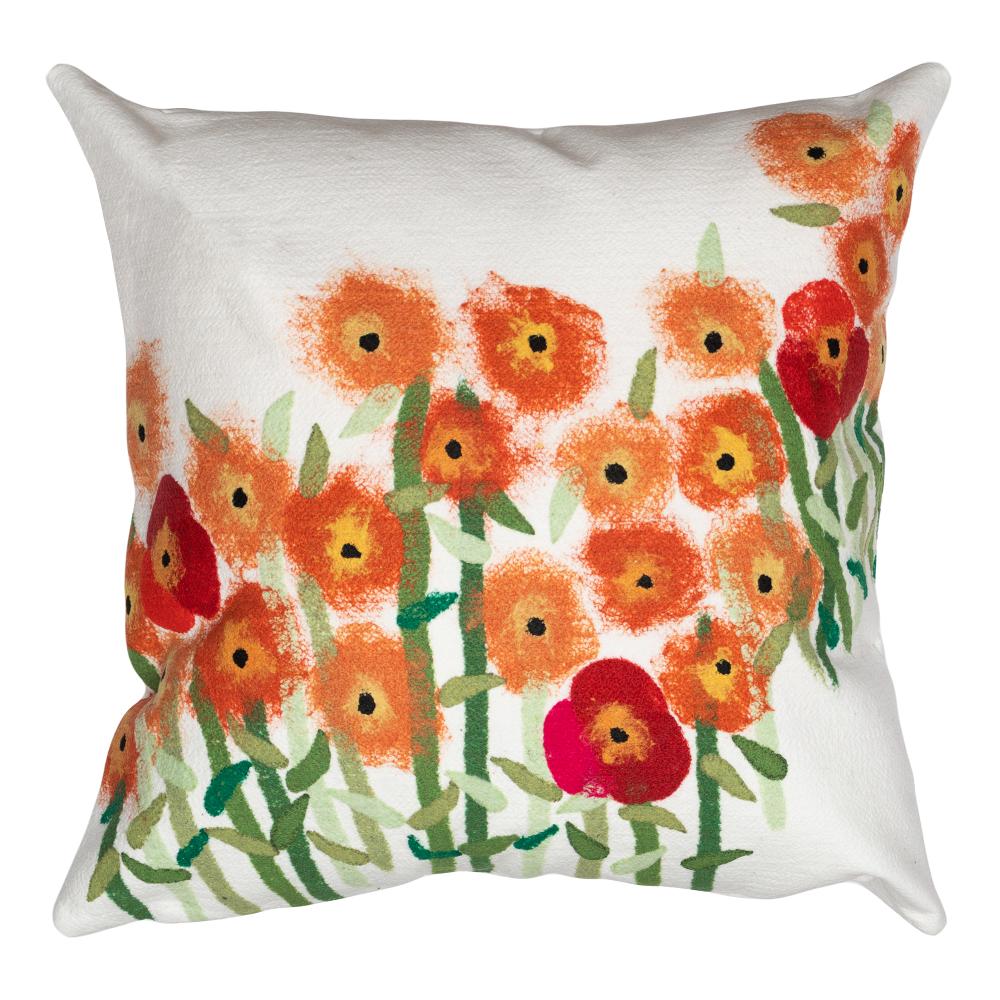 Liora Manne 7SC2S320924 VISIONS III POPPIES RED Pillow