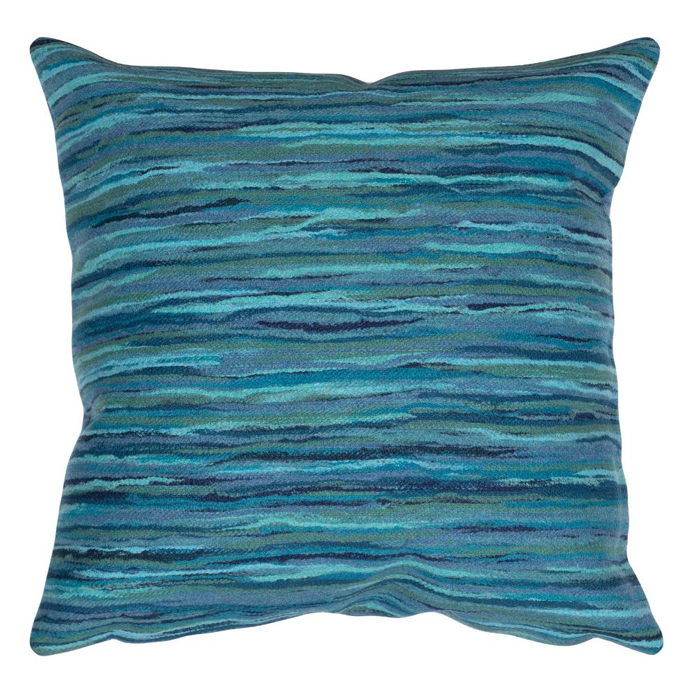 Liora Manne 5001/03 Visions III Broken Stripe Indoor/Outdoor Pillow Blue 20" x 20"
