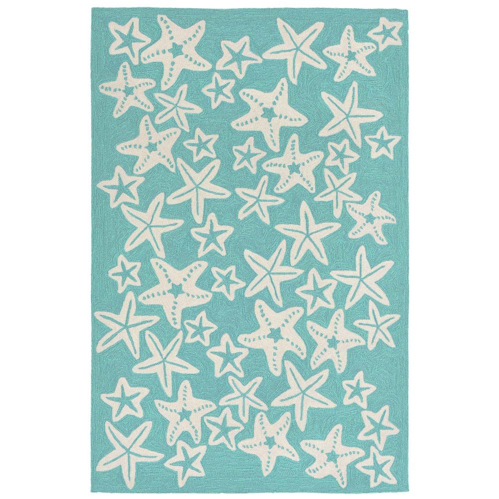 Liora Manne 1667/04 Capri Starfish Indoor/Outdoor Rug Blue 5