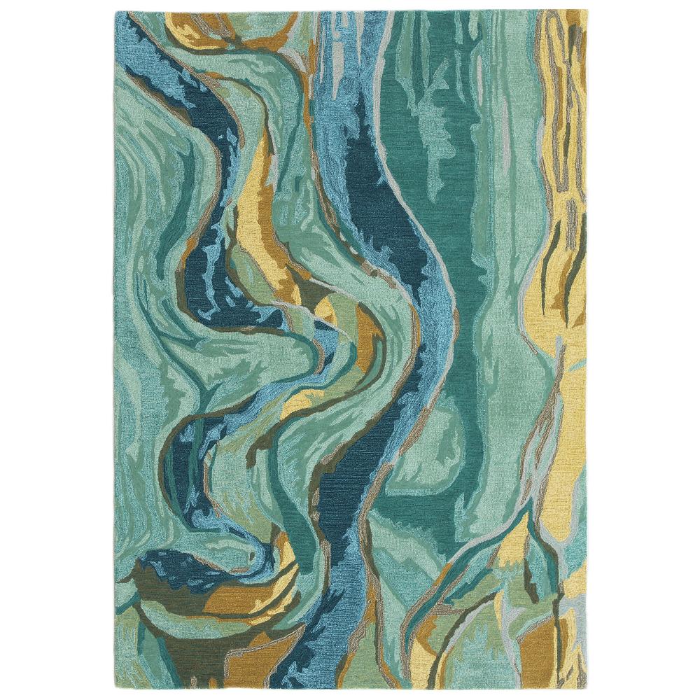 Liora Manne 9149/03 Corsica Panorama Indoor Rug in Blue 5 ft. X 7 ft. 6 in.