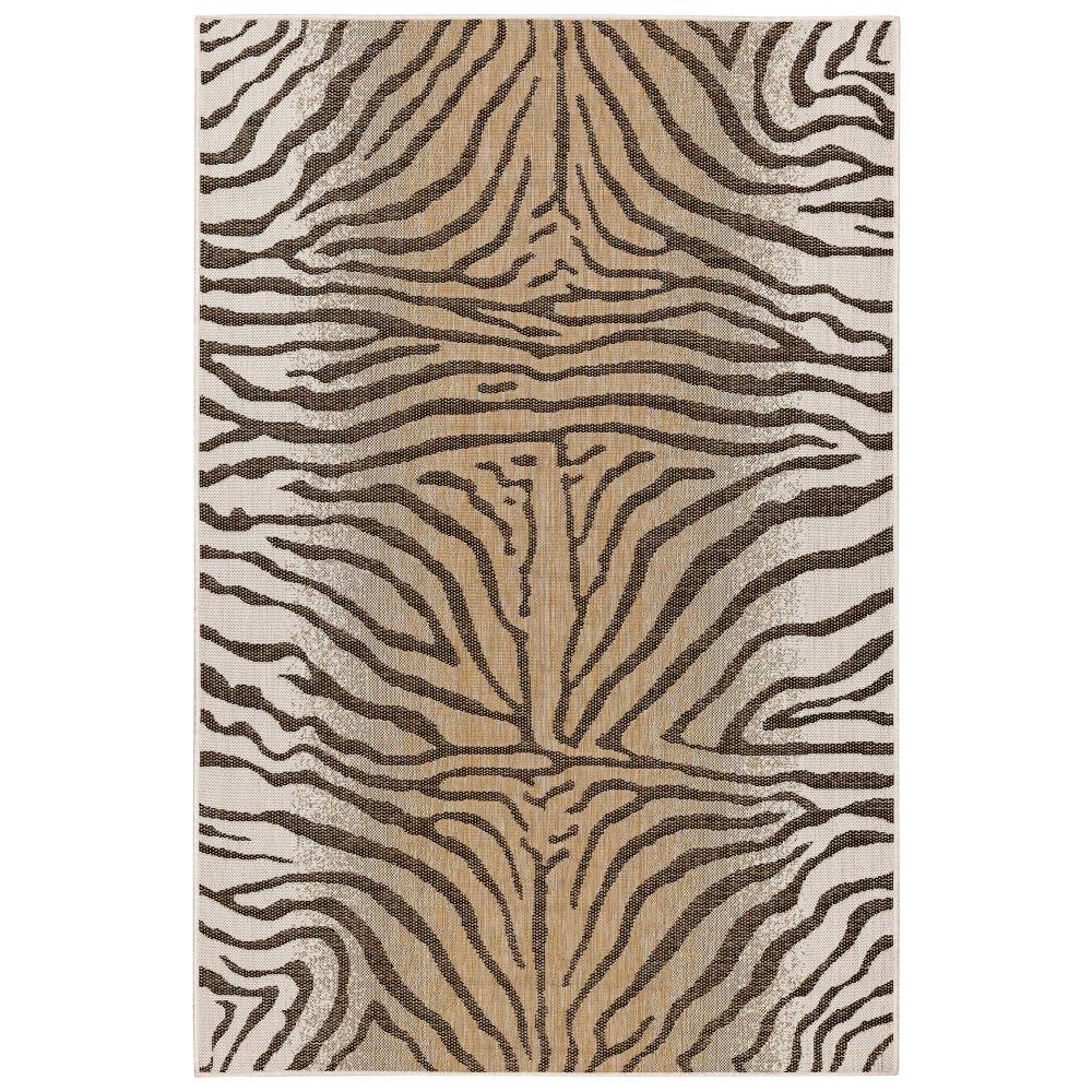 Liora Manne 8431/12 Carmel Zebra Indoor/Outdoor Rug Sand 1