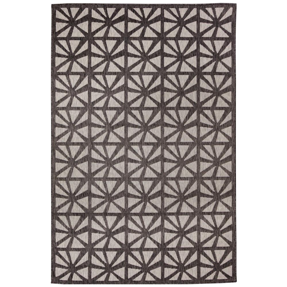 Liora Manne 8489/48 Carmel Tonga Tile Indoor/Outdoor Rug Black 3