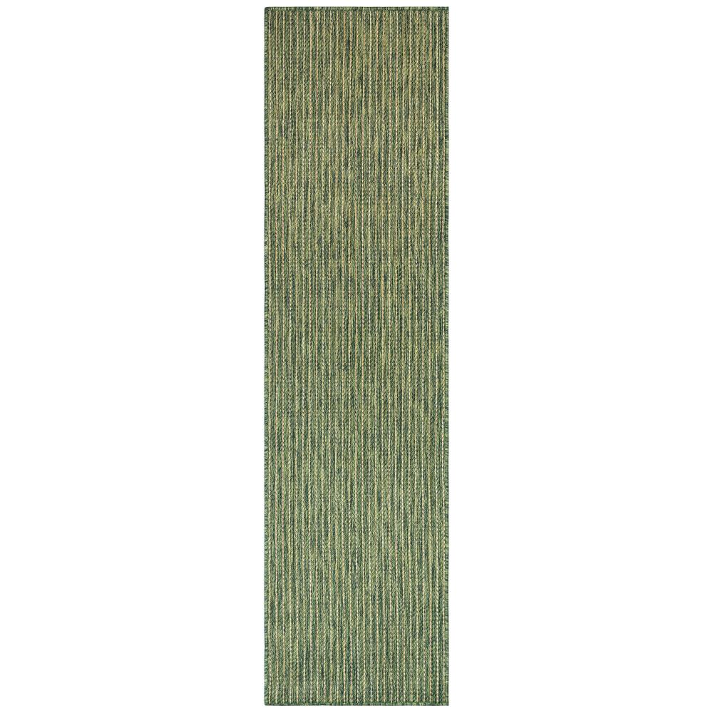 Liora Manne 8422/06 Carmel Texture Stripe Indoor/Outdoor Rug Green 1
