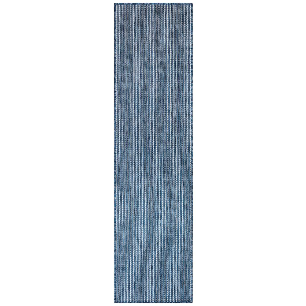 Liora Manne 8422/33 Carmel Texture Stripe Indoor/Outdoor Rug Navy 23"X7