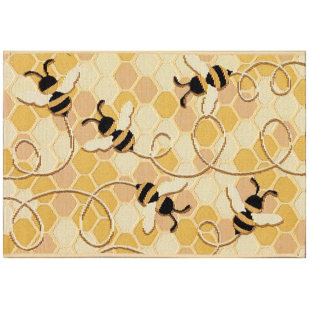 Liora Manne 9585/09 Esencia Bee Free Indoor/Outdoor Mat Honey 1