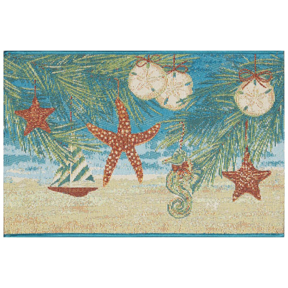 Liora Mann 9687/04 Esencia Coastal Ornaments Indoor/Outdoor Mat Ocean 2