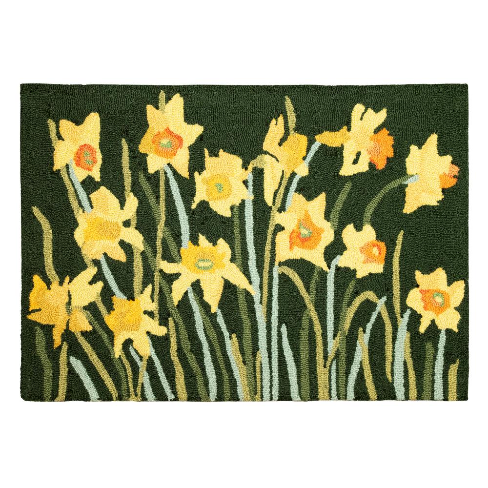 Liora Manne 4560/06 Frontporch Daffodil Indoor/Outdoor Area Rug Green 2