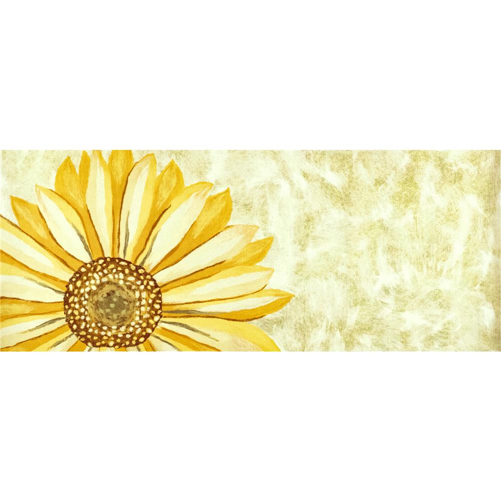 Liora Manne 3266/09 Illusions Sunflower Indoor/Outdoor Mat Yellow 23"X59"
