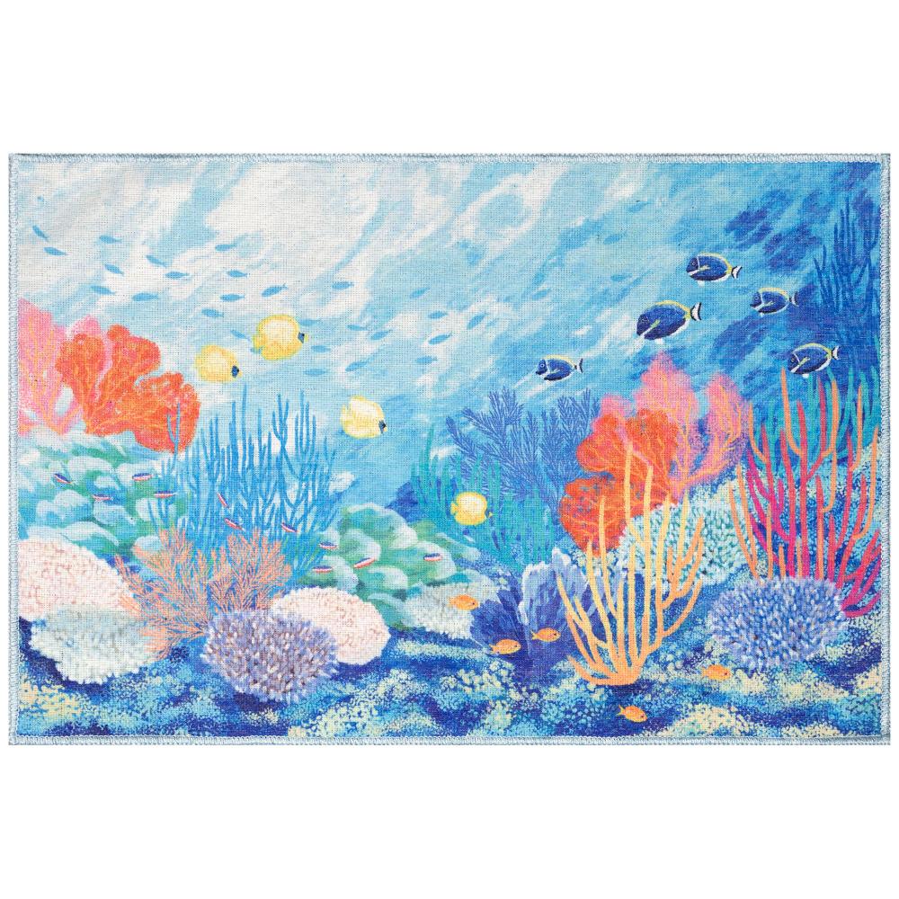 Liora Manne 2926/04 Impressions Underwater Indoor Mat Ocean 1
