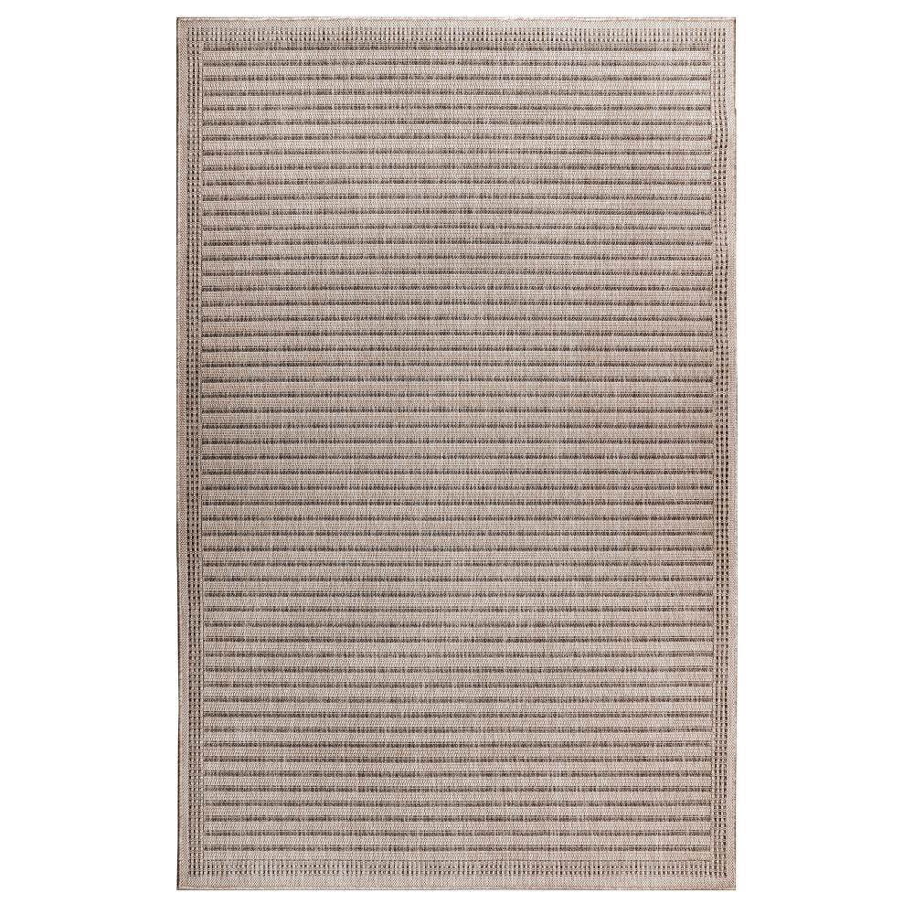 Liora Manne 8223/12 Simple Border Neutral Everywear in Natural 6 ft. 6 in. X 9 ft. 3 in.